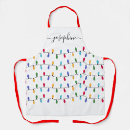 クリスマス·ライパーソナライズされたト名 エプロン