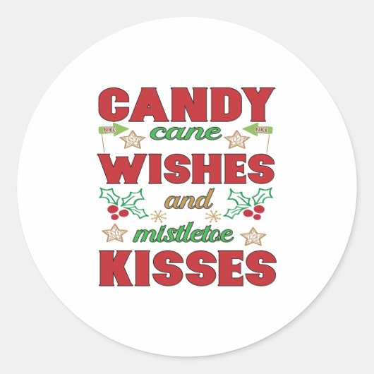 クリスマス ラウンドシール (正面)