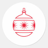 クリスマス ラウンドシール (正面)