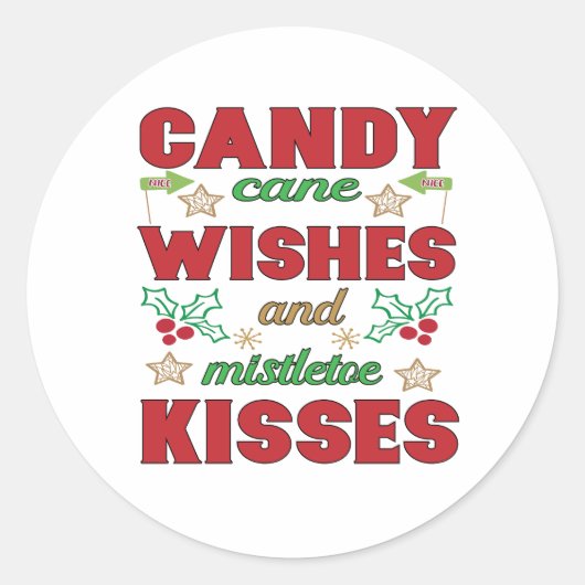 クリスマス ラウンドシール (正面)