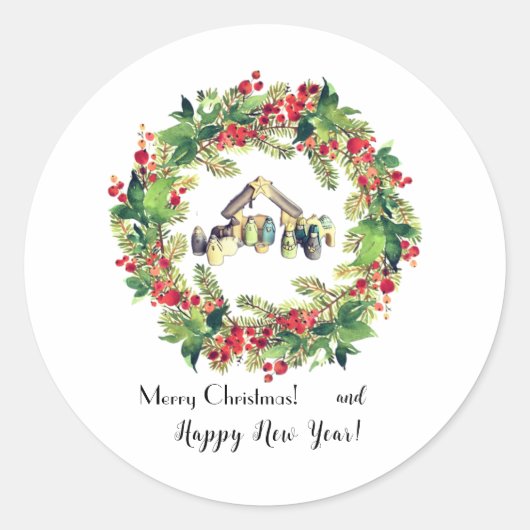 クリスマス! ラウンドシール (正面)