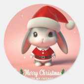 クリスマス ラウンドシール (正面)