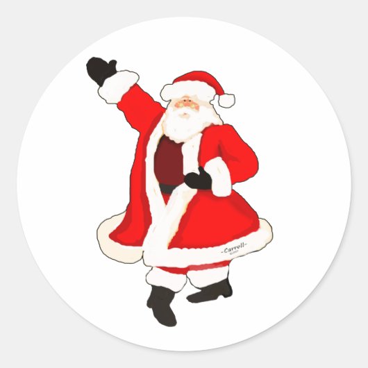 クリスマス ラウンドシール (正面)