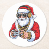クリスマス ラウンドペーパーコースター (正面)