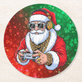 クリスマス ラウンドペーパーコースター (正面)