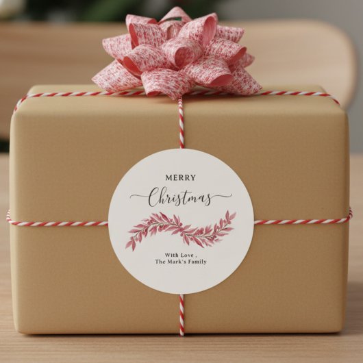 クリスマス ラウンド スティッカー ラウンドシール