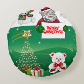 クリスマス ラウンド ピロー (裏面)