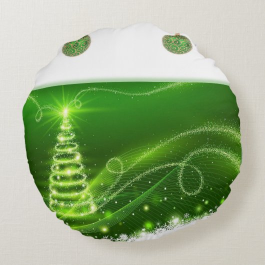 クリスマス ラウンド ピロー (裏面)