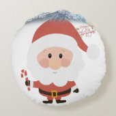クリスマス ラウンド ピロー サンタ (裏面)