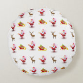 クリスマス ラウンド ピロー サンタ (裏面)