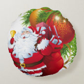 クリスマス ラウンド ピロー サンタ (裏面)