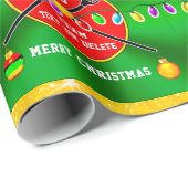 クリスマス、ラクロスラッピング紙パーソナライズされた、 ラッピングペーパー (ロールコーナー)