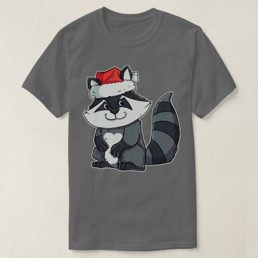 クリスマス・ラクーン Tシャツ (デザイン正面)