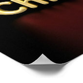 クリスマス ラグジュアリー タイポグラフィ ポスター 紙 H02 (角)