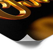 クリスマス ラグジュアリー タイポグラフィ ポスター 紙 H13 (角)