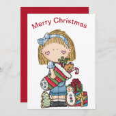 クリスマス ラグドール 靴下を持ったホリデーシーズン (正面/裏面)