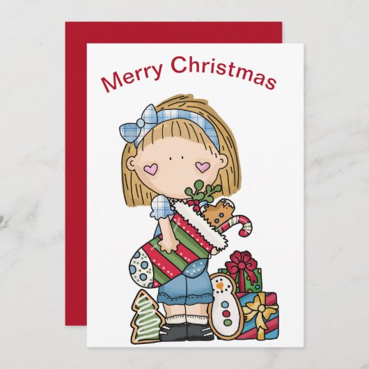 クリスマス ラグドール 靴下を持ったホリデーシーズン (正面/裏面)