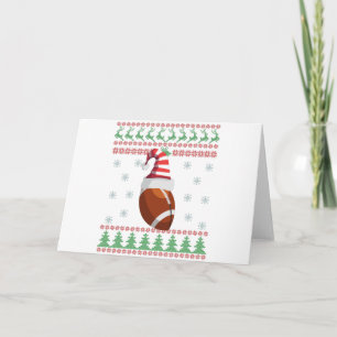 クリスマス ラグビー スポーツ ファン ギフト ひどいセーター カード