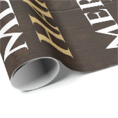 クリスマス ラスティック ギフト ボックス ラッピングペーパー (ロールコーナー)