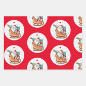 クリスマス ラッピングペーパーシート (正面3)