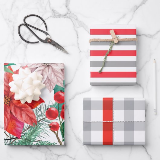 クリスマス ラッピングペーパーシート (正面)