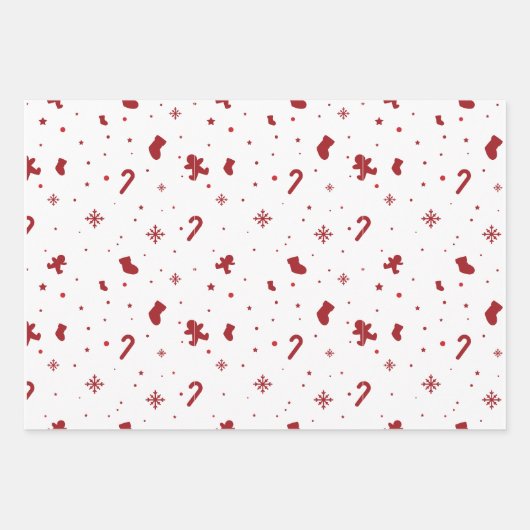 "クリスマス" ラッピングペーパーシート (正面)