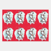 クリスマス ラッピングペーパーシート (正面)