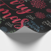 クリスマス ラッピングペーパー (角)