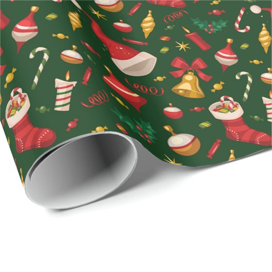 クリスマス ラッピングペーパー (ロールコーナー)
