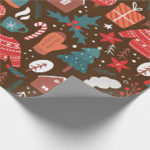 クリスマス ラッピングペーパー (角)
