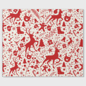 クリスマス ラッピングペーパー (フラット)