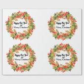 クリスマス ラッピングペーパー (フラット)