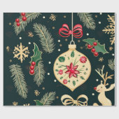 クリスマス ラッピングペーパー (フラット)