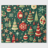 クリスマス ラッピングペーパー (フラット)