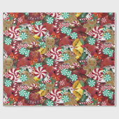 クリスマス ラッピングペーパー (フラット)