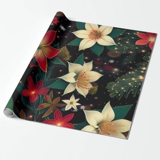 クリスマス ラッピングペーパー (アンロールド)
