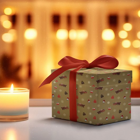 クリスマス ラッピングペーパー