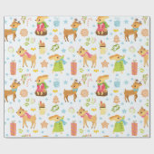 クリスマス ラッピングペーパー (フラット)