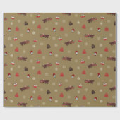 クリスマス ラッピングペーパー (フラット)