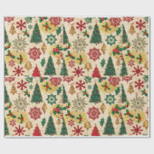 クリスマス ラッピングペーパー (フラット)