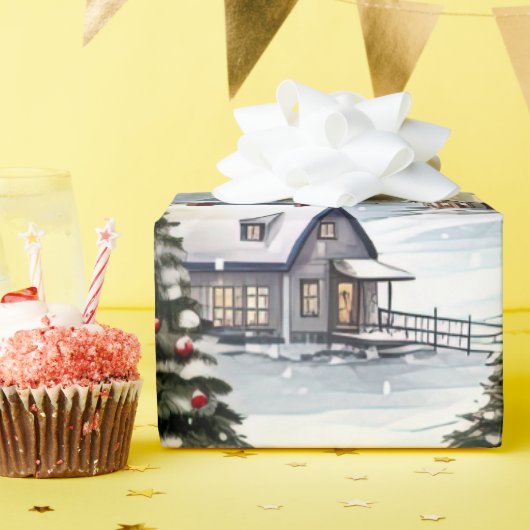 クリスマス ラッピングペーパー (誕生日パーティー)