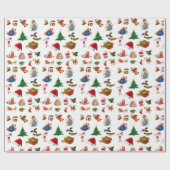 クリスマス ラッピングペーパー (フラット)