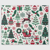 クリスマス ラッピングペーパー (フラット)