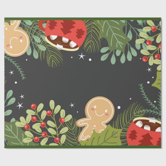 クリスマス ラッピングペーパー (フラット)