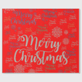 クリスマス　ラッピングペーパー ラッピングペーパー (フラット)