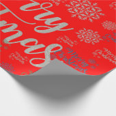 クリスマス　ラッピングペーパー ラッピングペーパー (角)