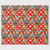 クリスマス ラッピングペーパー 妖精 (フラット)