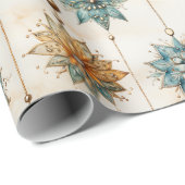 クリスマス・ラッピング紙とグリーンオーナメント ラッピングペーパー (ロールコーナー)