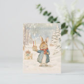 クリスマス・ラビット・ピーター ポストカード (スタンド正面)