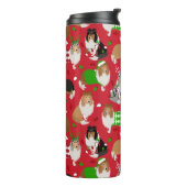 クリスマス・ラフ・コリー タンブラー (回転左)